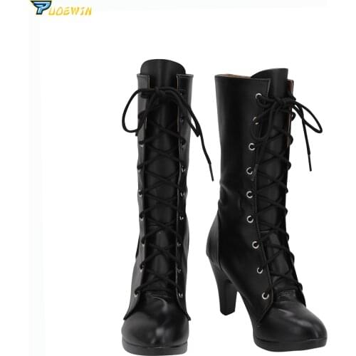 Final Fantasy Tifa Cosplay Shoes Boots High Heels