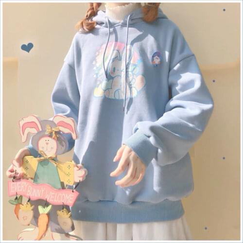 Anime hoodie hoodie goth pink tops womens winter tops kawaii clothing aesthetic plus size hoodies japanese fashion