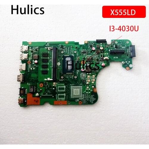 Hulics Original for ASUS X555LA SR1EN I3-4030U CPU X555LD main board 4GB Laptop Motherboard