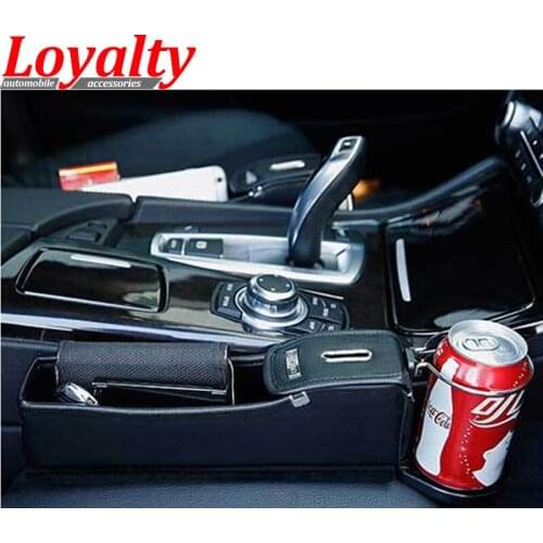 Loyalty for Car Seat Crevice Storage Box Cup Drink Holder Organizer Auto Gap Pocket Tidying For Phone Card Coin Case Accessorie