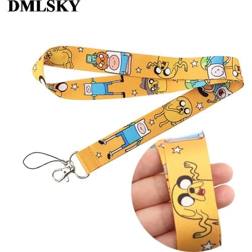 DMLSKY anime cute Lanyard Keychain Lanyards for keys Badge ID Mobile Phone Rope Neck Straps Accessories Gifts M4275
