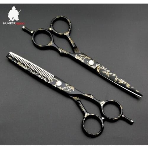30% Off Cutting Scissors Set Hair Trimmer Clipper Shears Kit Stainless Steel 6 Inch 5.5 Inch Thinning Scissor Cobalt Steel