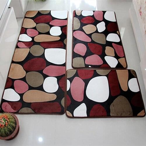 Set Water Absorption Bathroom Carpet Rug Bathroom Mat Home Living Room Kitchen Door Floor Mat for Toilet Non-slip48