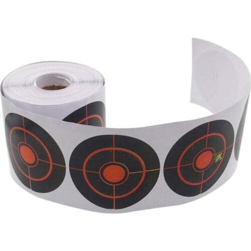Splatter Target Shooting Stickers 100/250pcs/Rol Shooting Adhesive Targets Splatter Reactive Target Sticker 7.5cm For shooting