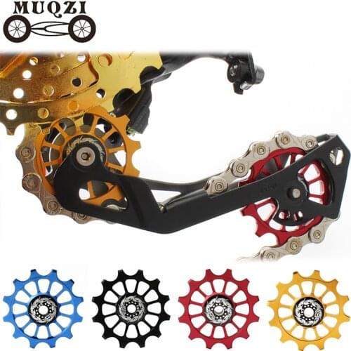 MUQZI MTB Road Bicycle 12T Positive Negative Tooth Jockey Wheel Rear Derailleur Bike Guide Pulley Ceramics Bearing