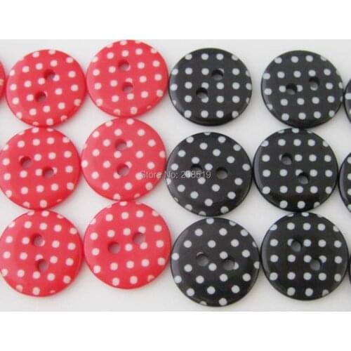 NBNLAS 15MM Shirt buttons polka dots lasered 20pcs/lot children clothes button sewing accessories
