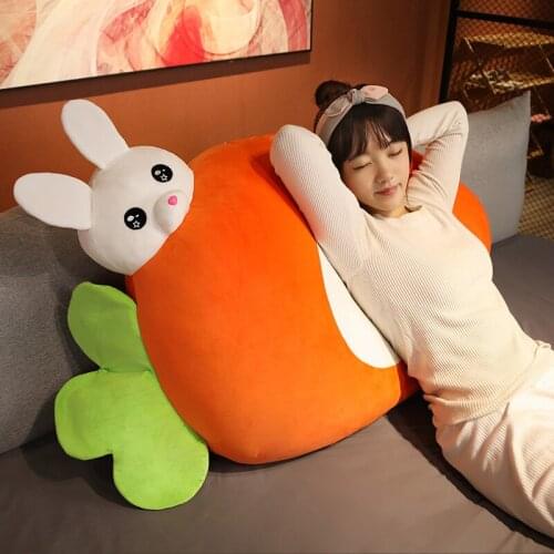 New Lovely Down Cotton Carrot Doll Plush Toy Long Pillow Super Soft Plush Doll Have Three Coulours Are Available