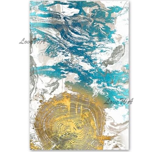 Newest Gold Foil Abstract Canvas Picture Art 100% Hand-painted No Frame Wall Abstract Oil Painting Latest Design Canvas Art