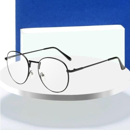 Eyeglasses Frame Round Glasses Optical Frame Full Rim Alloy Eyewear for Men and Women Prescription Eye Glasses Spectacles