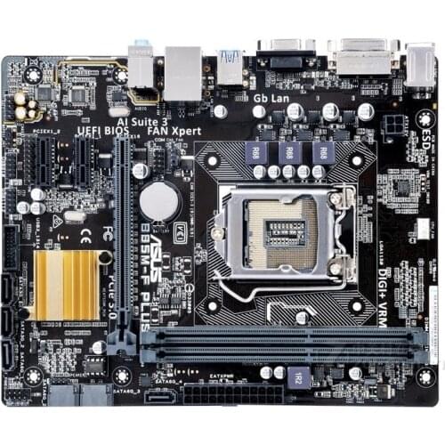 Original motherboard ASUS B85M-F PLUS LGA 1150 DDR3 USB2.0 USB3.0 DVI VGA 16GB B85 Desktop motherboard
