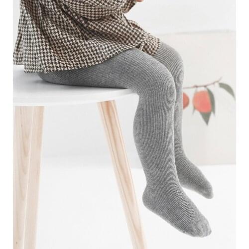 Autumn Winter Thick Stockings Baby Girls Tights Basic Pants Infant Kids Dance Knitted Leggings Socks Toddler Skinny Pants