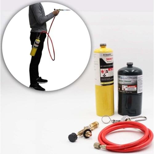 Brazing Welding Hose Torch MAPP Propane Soldering Torch for Solder Propane Welding Kit