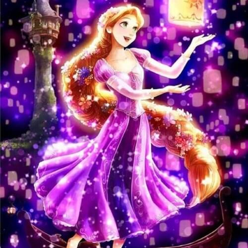 Princess Rapunzel Wall Art Diy 5d Diamond Painting Disney Diamond Mosaic Embroidery Cross Stitch Kits Girls Home Decor