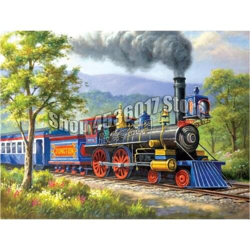 Trains & Locomotive Diy Diamond Painting Cross Stitch Mosaic Diamond Embroidery landscape full canvas Rhinestone Paintings