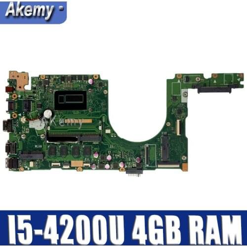 PU401LA With I5-4200 CPU Onboard 4GB RAM mainboard REV 2.2 For Asus PU401 PU401L PU401LA PU401LAC Laptop motherboard 100% Test