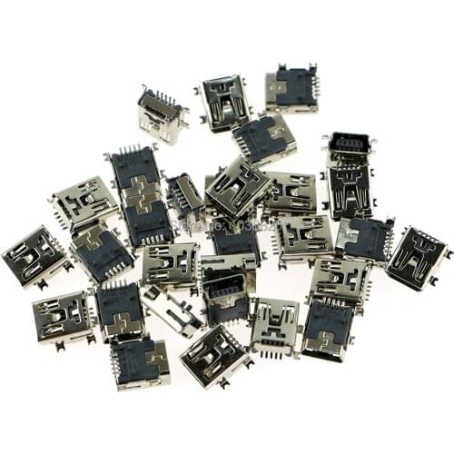 Power Charging Connector Port Power Charger Socket mini usb data charger port for PS3 wireless controller 500pcs/lot