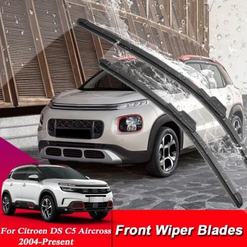 24"26" Car Styling U Frameless Bracketless Rubber Car Windshield Wiper Blades For Citroen C-Elysee C5 Aircross DS5 DS7 C2 C3 C5