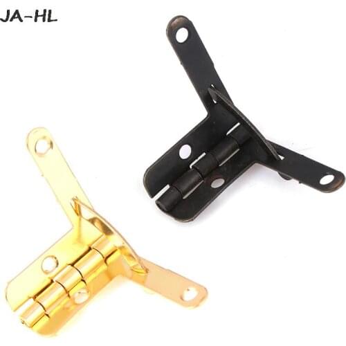 New 90 Degree 22*28MM Angle Wooden Box Supports Hinge For Wooden Jewelry Wine Case high quality 10pcs