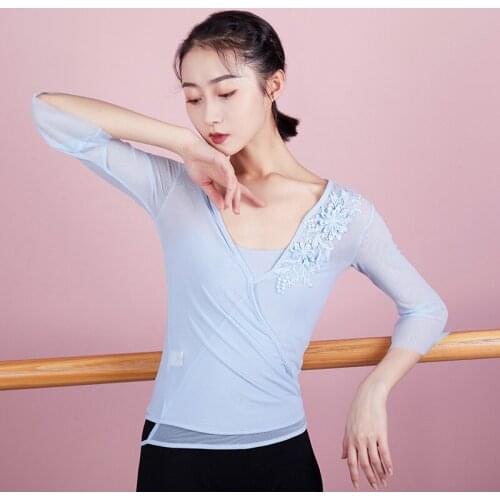 Fairy Classical Dance Blouse For Adult Dancer Outfit Stage Costume Designer Clothes Chinese Folk Dance Wear Practice Wear JL2276