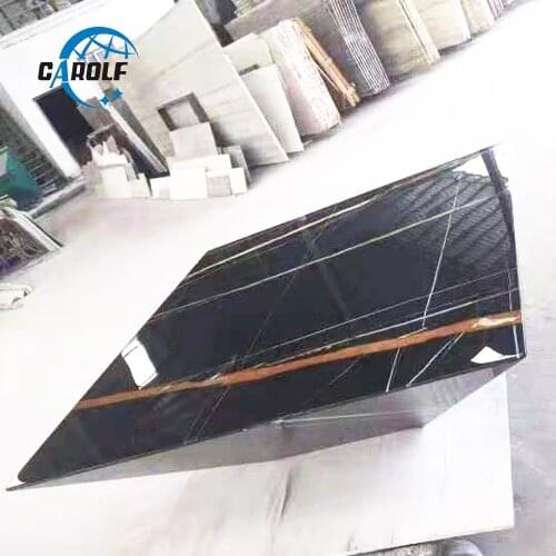 Modern Black Marble Stone Square Table Living Room Coffee Table With Good Price