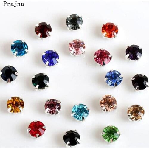 Prajna SS16 Glass Rhinestone DIY Crystals Rhinestones For Needlework Claw Rhinestones Sew On Stones Crafts Applique Diamante Z