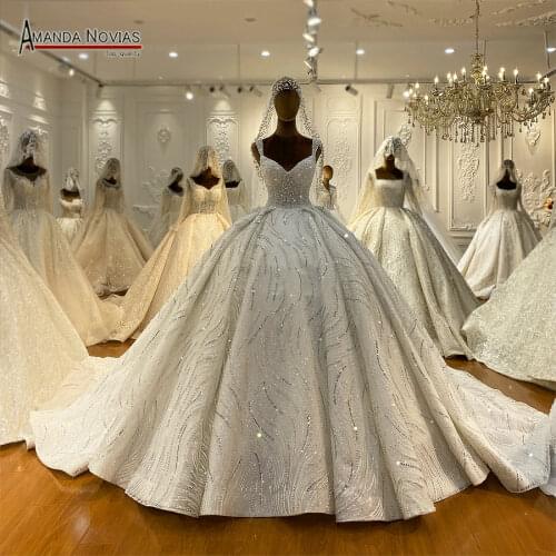 Amanda Novias Straps Ball Gown Wedding Dresses