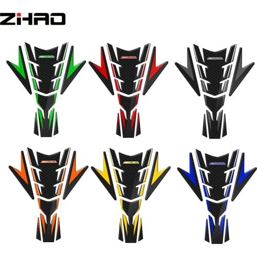 Motorcycle Tank Pad Protector Fishbone sticker Decal Stickers Case for Kawasaki Z800 Z1000 2014 2015 2016