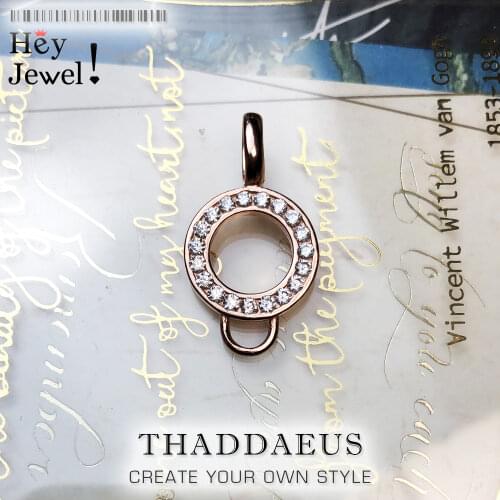 Pendant Charm Carrier Rose Gold,2018 Brand Romantic Fashion Jewelry Europe Style Bijoux 925 Sterling Silver Gift For Woman