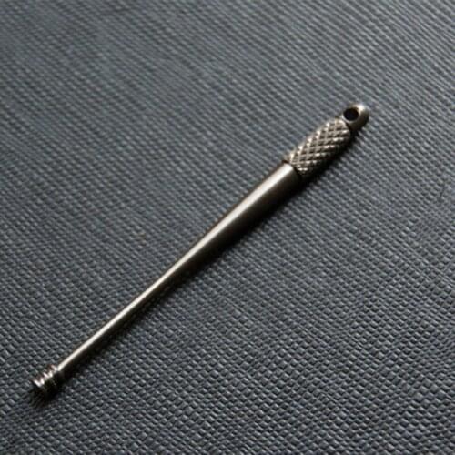 1PC EDC Portable Titanium Alloy Spiral Earpick Ear Spoon Curette Wax Removing Health Clean Care Ear Cleaning Tools
