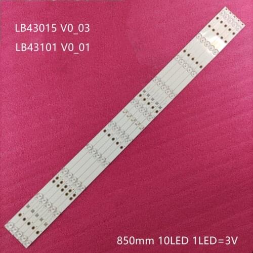 10LED) LED Backlight Strip Lb43101 V0_01 LB43015 V0-03 For TCL L42F220B L42P60BD L42F3250B LVF420AUBK 43LH500T TPT430H3