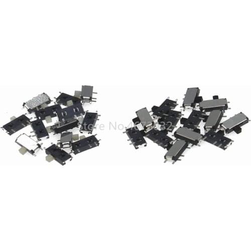 100pcs mini smd smt MSK-12C02 TOGGLE switch 7pin 1P2T on/OFF Slide Switches FOR MP3 MP4