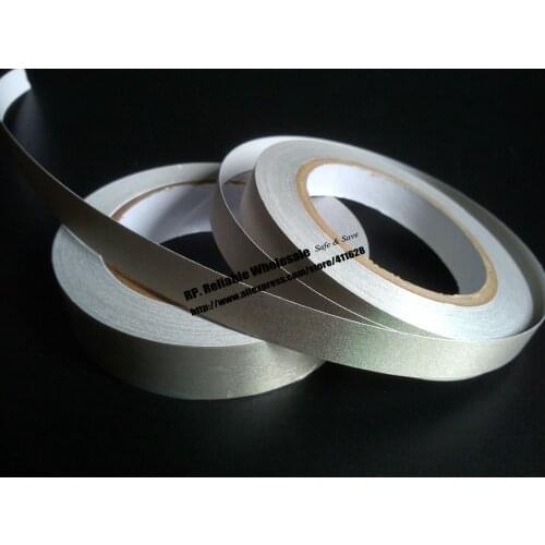 5mm~28mm choose, Silver Single Adhesive Conductive Cloth Tape, Anti-Electromagnetic Interference EMI Shielding, phone pc cable