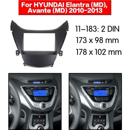 Car Radio frame Audio Fascia For HYUNDAI Elantra (MD), Avante (MD) 2010-2013 Car Stereo Radio Fascia Panel Installation Adapter