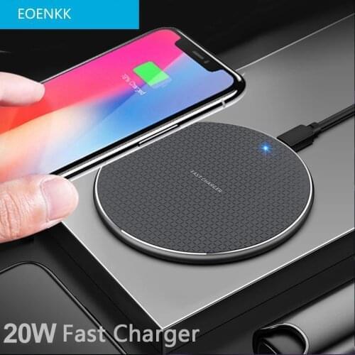 20W Wireless Charger for iPhone 11 Xs Max X XR 8 Plus 10W Fast Charging Pad for Ulefone Doogee Samsung Note 9 Note 8 S10 Plus
