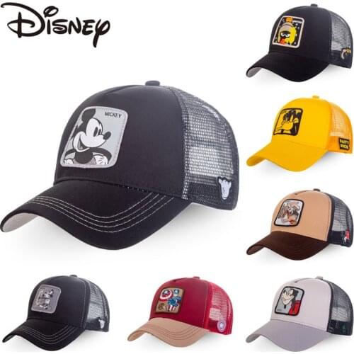 New Brand 62 Styles Disney Minnie Mickey Snapback Cotton Baseball Cap Men Women Hip Hop Dad Mesh Hat Trucker Hat Dropshipping