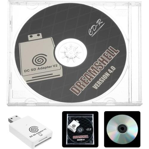 For S-ega Dreamcast Dreamshell 1pc SD Card Reader Adapter +Portable Mini GD-ROM CD Readers Adapters Pohiks