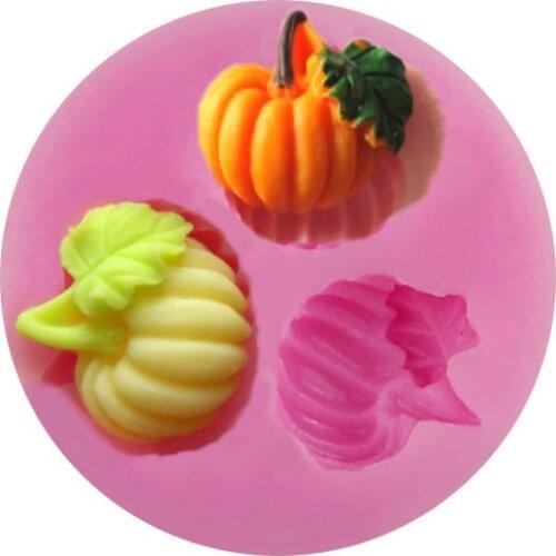 Pumpkin double sugar silicone mold cake decoration mold soft chocolate mould soap mold silicone baking tools DIY Gift