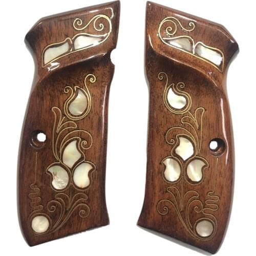 CZ 75, CZ 85 , CZ 75 B, CZ 85 B Special Series Laser Cutting Pearl Inlaid Wooden Grip Mod39
