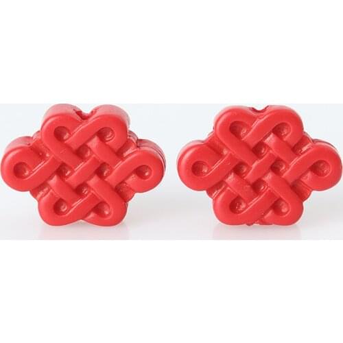 Chinese knot Beads For Prayer Buddhist Jewelry Making Materials Red Chinese Cinnabar Beads Ward Off Bad Luck