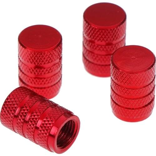 Car Tire Valve Stem caps 4pcs Bolt-in Aluminum Theftproof valve caps Car Wheel Tires Valves Tyre Stem Air Caps