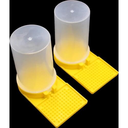 10PCS Beekeeping Honey Bee Feeder Feeders Drinker Drinking Water Fountain Waterer Cup Box Bees Tools Plastic Apiculture Supplies