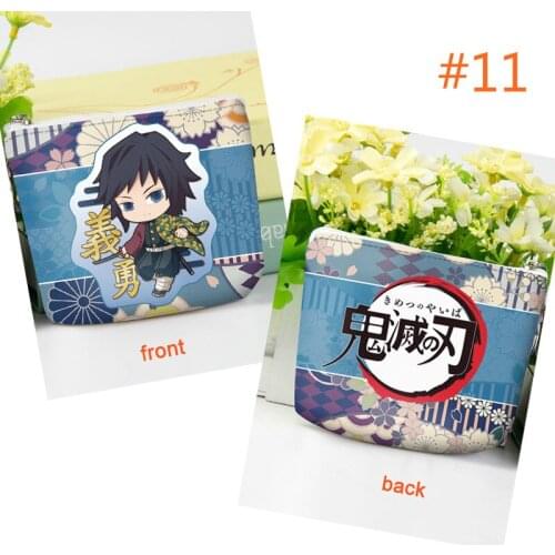 Anime Demon Slayer Penny Purse Tomioka Giyuu Coin Bag Change Wallet