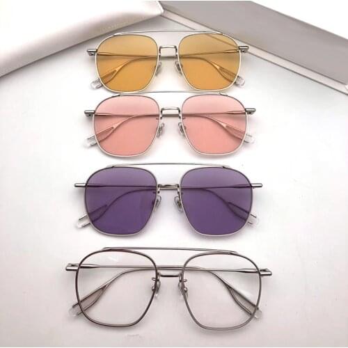 Gentle Woogie square ladies metal frog sunglasses prescription trend candy color Optical eye glasses Frame with original box