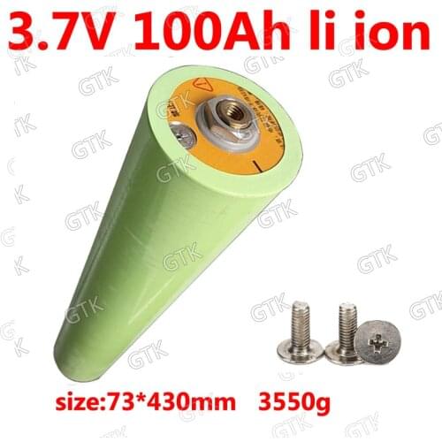 GTK 3.7v 100AH lithium ion bateria 100ah li ion battery for diy 12V 24v golf cart Solar energy storage EV light Inverter car UPS