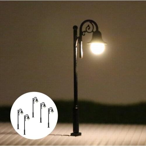 5x1: 87 HO Scale Mini Lawn Landscape Floor Lamp Sand Table Decor