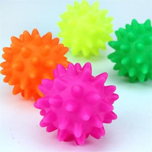 Squeaky Rubber Ball Toys For Pet Chew Molar Dog Interactive Teeth Cleaning Toy Puppy Hedgehog Bite Resistant Extra-tough Balls
