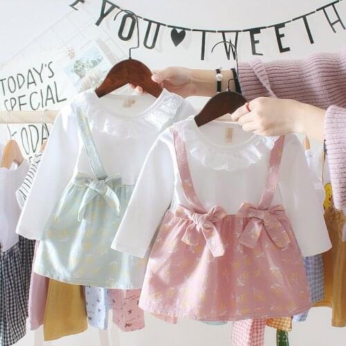 Newborn Baby Girl Clothes Long Sleeve Dress for Girls 1 year Birthday Party Dresses Infant Baby Girls Clothing 0-2y Vestidos