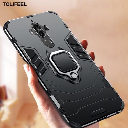 Shockproof Armor Case For Huawei Mate 9 Cases Stand Holder Magnetic Ring Phone Back Cover For Huawei Mate 9 Mate9 Coque