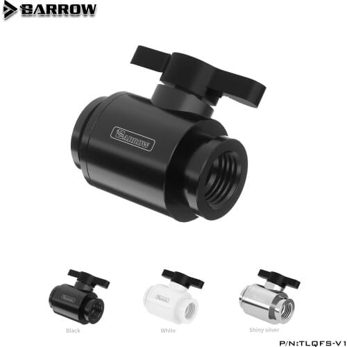 Barrow TLQFS-V1 MINI Double Female Thread Ball Valve Black Lever