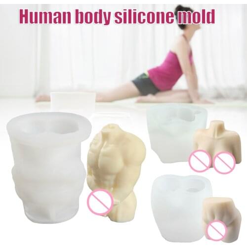 Human Body Silicone Mold Human FIgure Used for Aromatherapy Candle Gypsum Abrasive Mousse Cake Mold JDH88